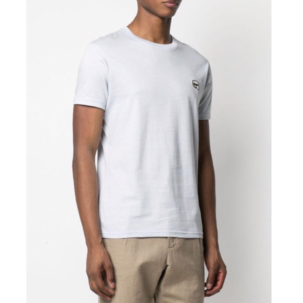 KARL-LAGERFELD-side-logo-light-blue-t-shirt