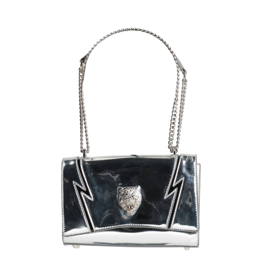 PLEIN SPORT silver signature handbag