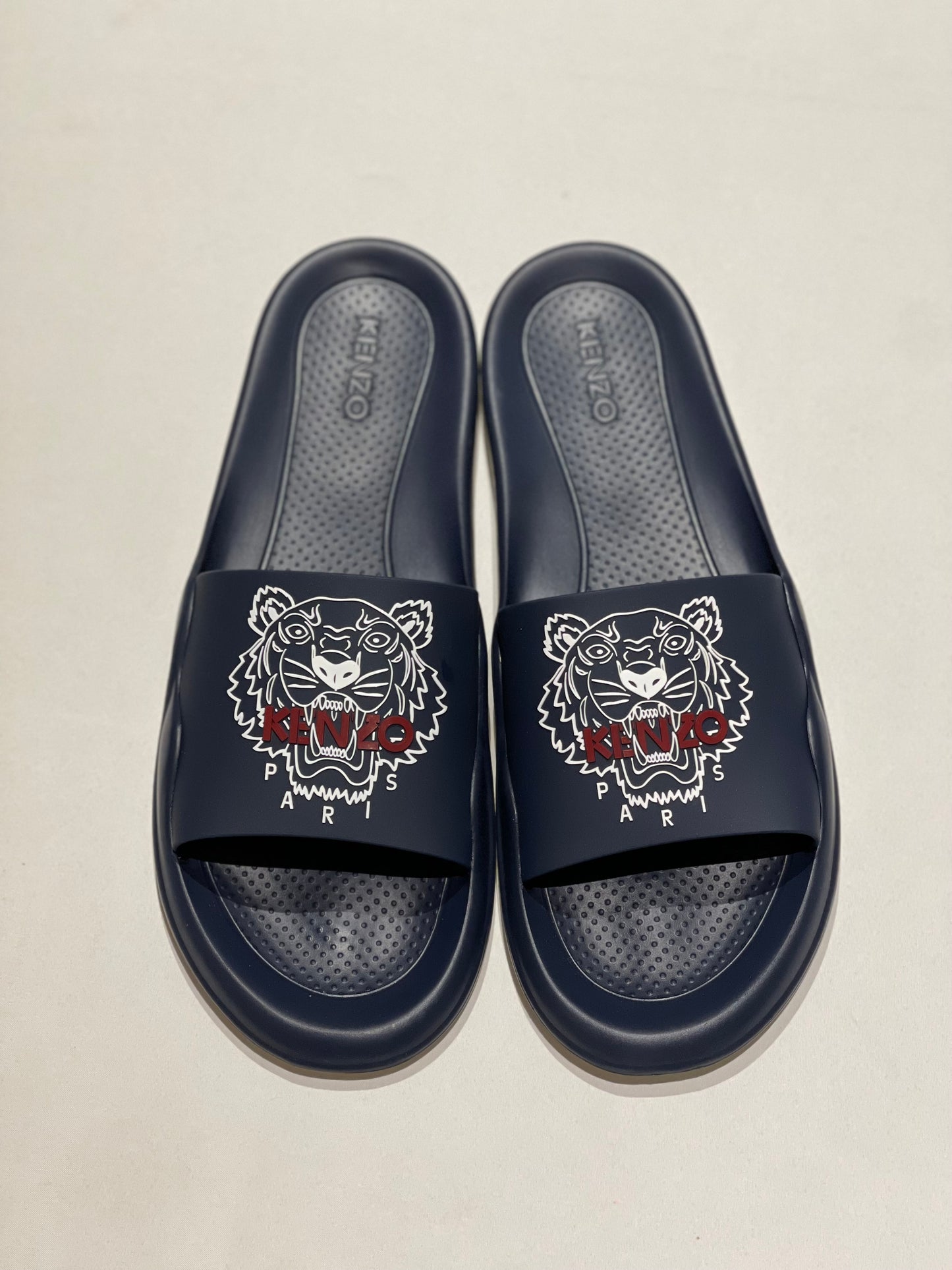 KENZO dark navy lion slide