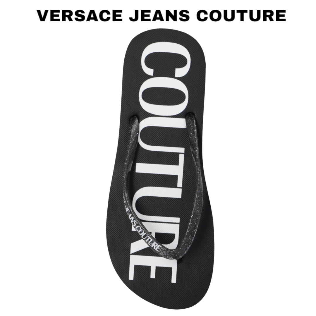 VERSASE JEANS COUTURE black-flip-flops