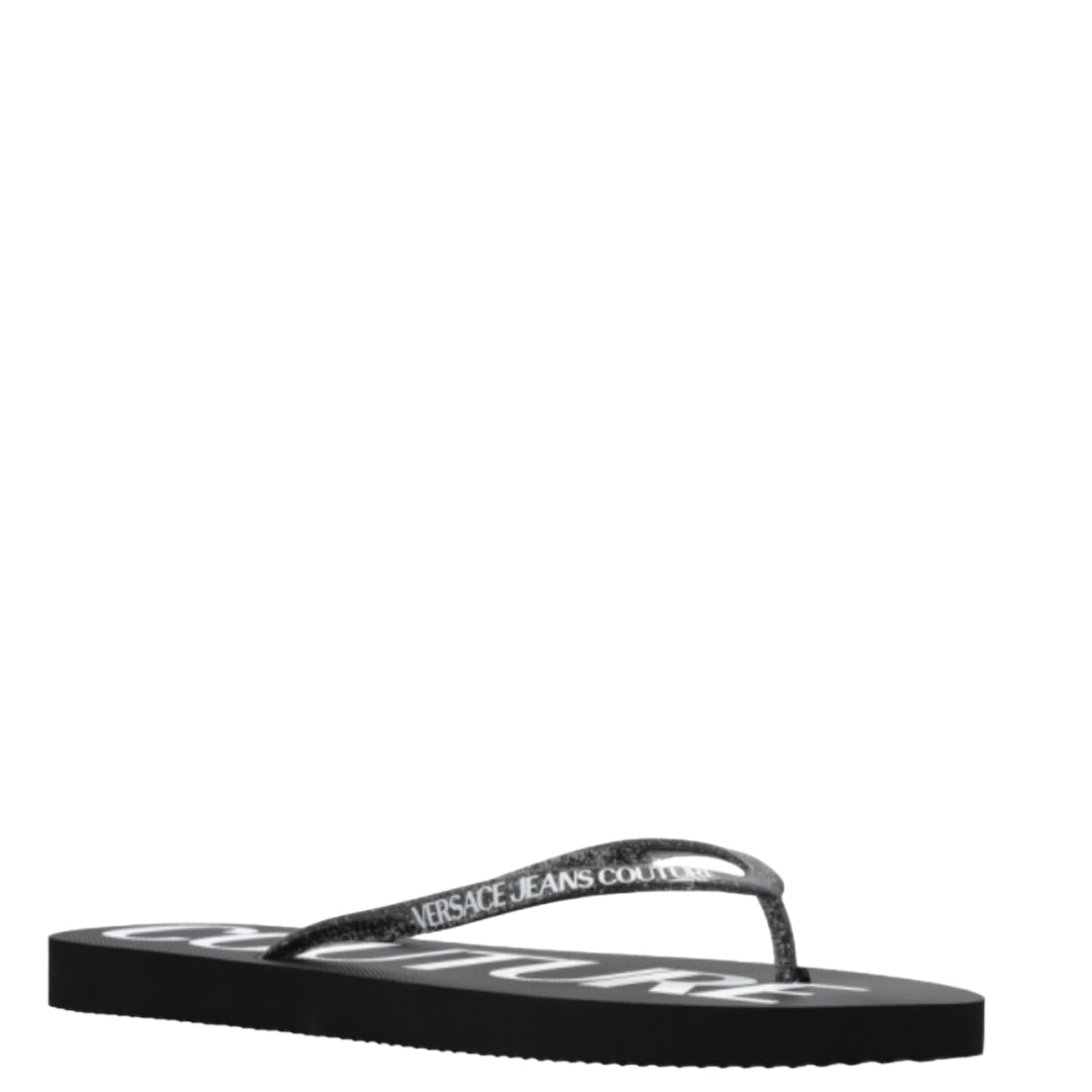 VERSASE JEANS COUTURE black-flip-flops