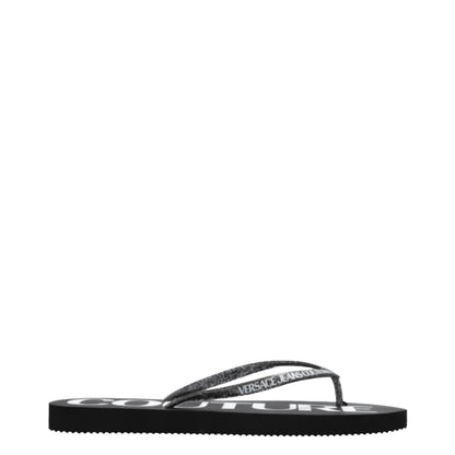 VERSASE JEANS COUTURE black-flip-flops