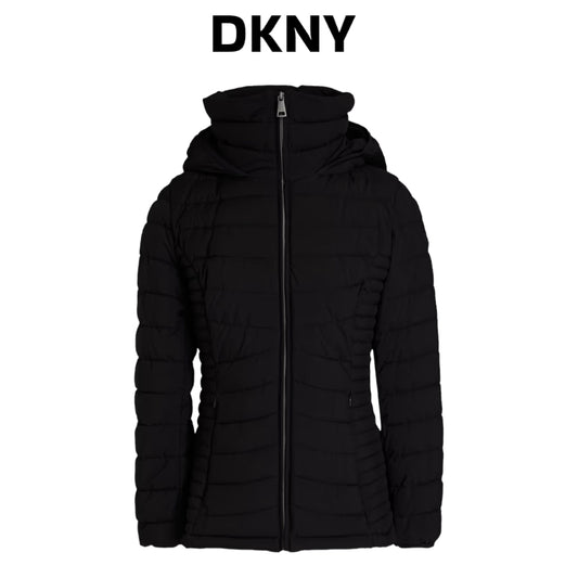 dkny-quilted-shell-hooded-coat-black