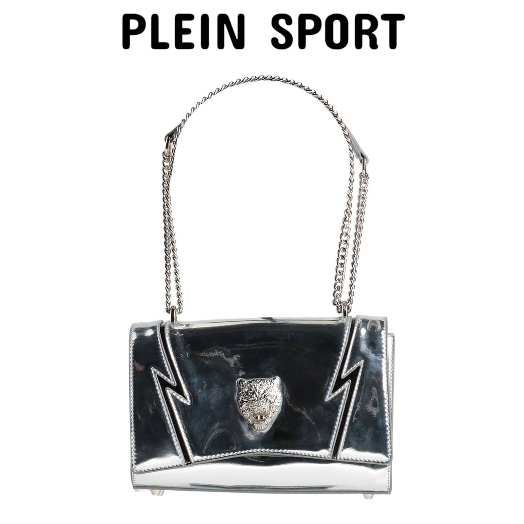 PLEIN SPORT silver signature handbag