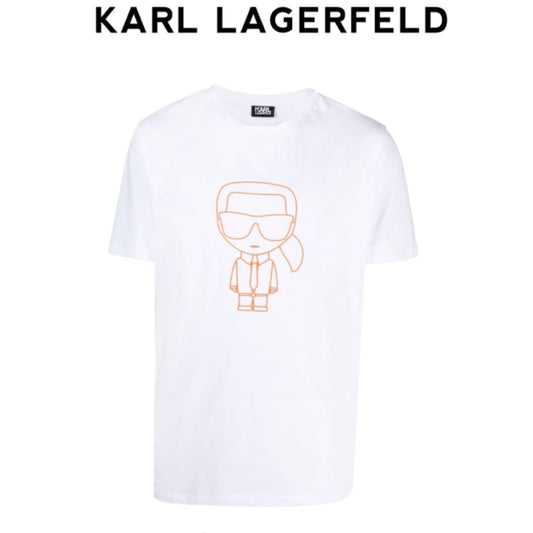 KARL LAGERFELD outline iconic t-shirt