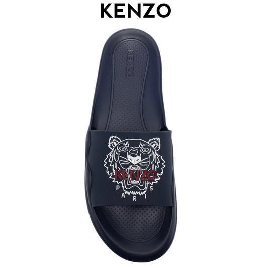 KENZO dark navy lion slide