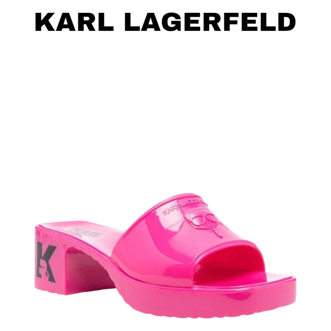 KARL-LAGERFELD ikonik logo rubber jelly sandal