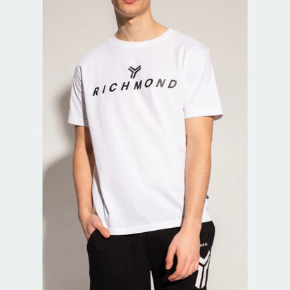 JHON RICHMOND-logo-white-t-shirt