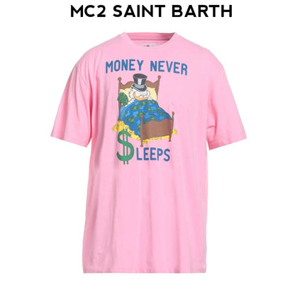 MC2 SAINT BARTH -money-never-sleep-t-shirt