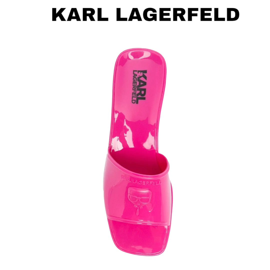 KARL-LAGERFELD ikonik logo rubber jelly sandal