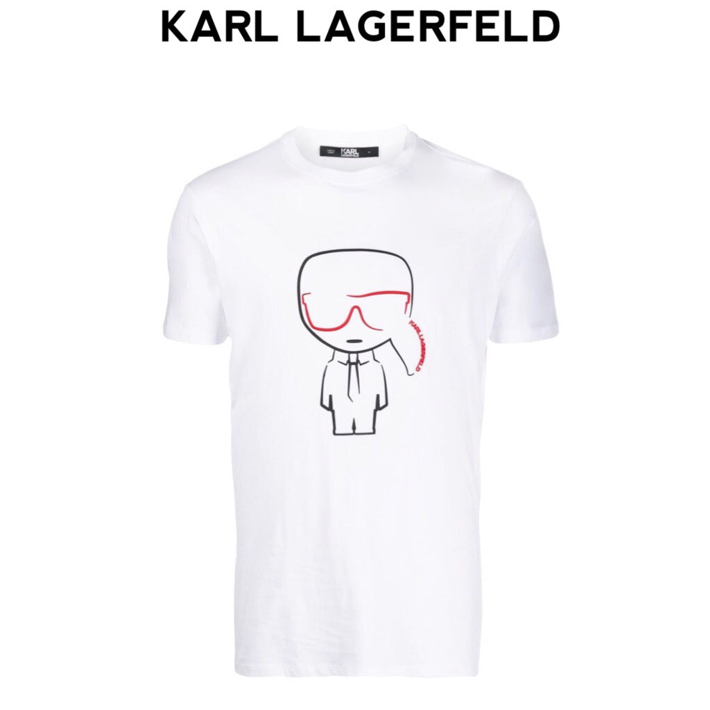 KARL LAGERFELD outline iconic t-shirt