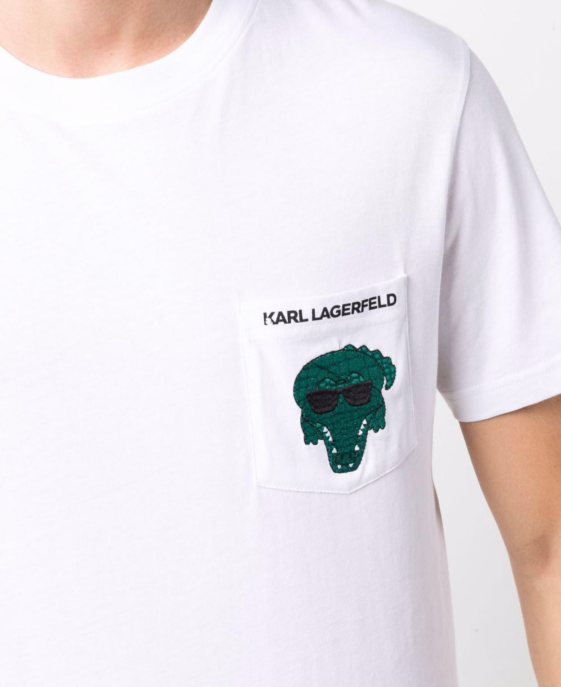 KARL-LAGERFELD-croco-side-pocket-t-shirt