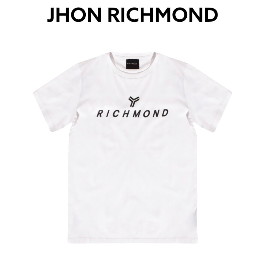 JHON RICHMOND-logo-white-t-shirt