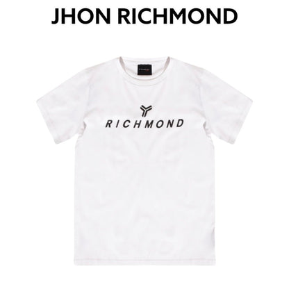 JHON RICHMOND-logo-white-t-shirt