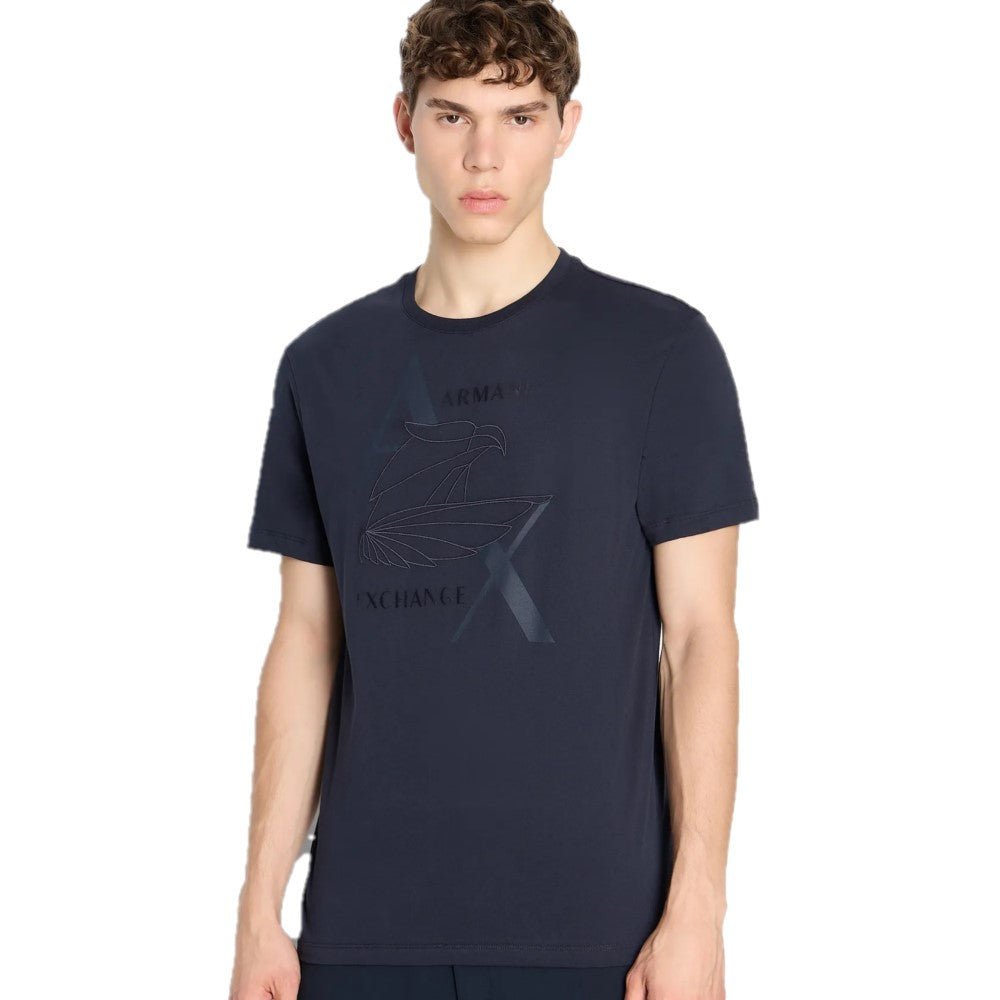 ARMANI EXCHANGE-eagle-design-logo-t-shirt