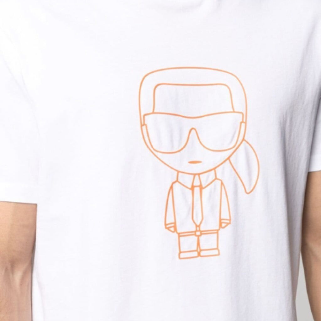 KARL LAGERFELD outline iconic t-shirt