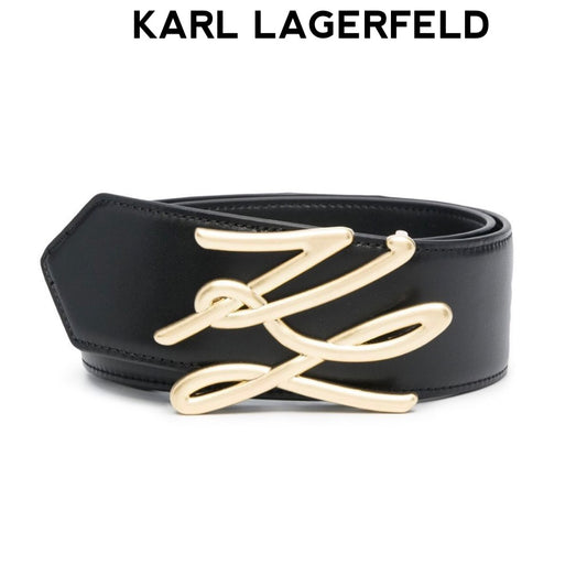 KARL-LAGERFELD-signature-gold-buckle-belt