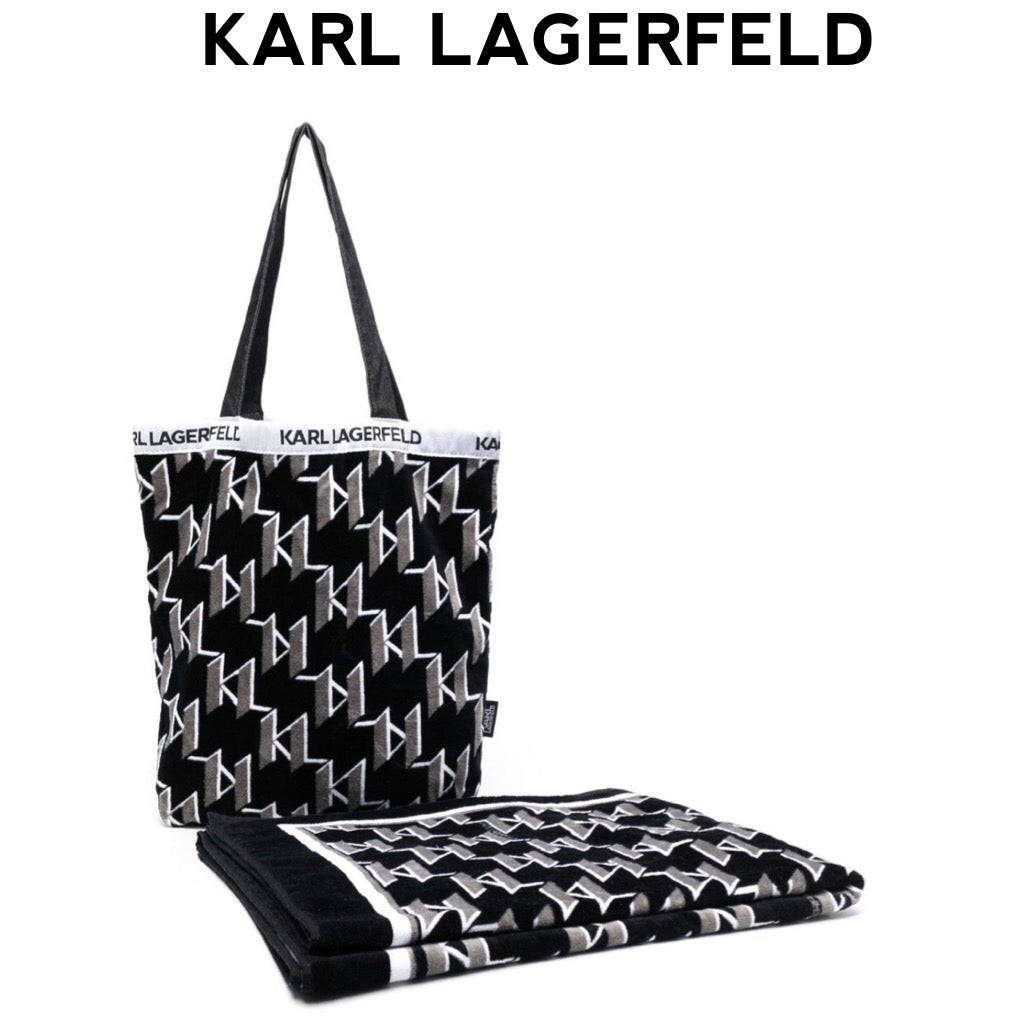 KARL-LAGERFELD-beach-towel-bag-set