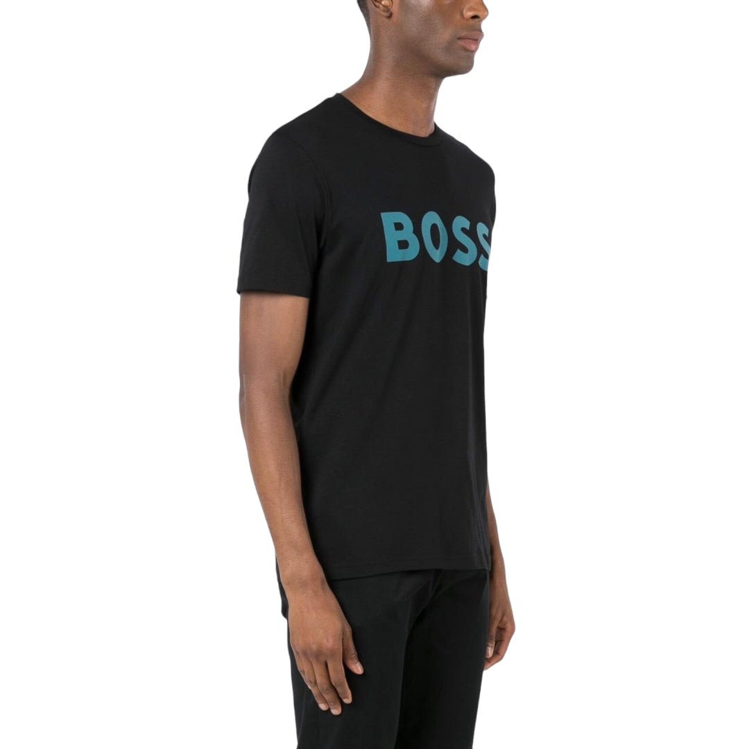 BOSS-best-blue-green-logo-t-shirt