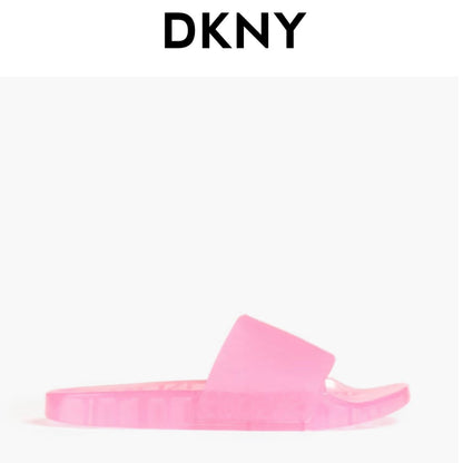 DKNY pink rubber slide