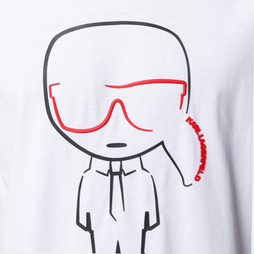 KARL LAGERFELD outline iconic t-shirt