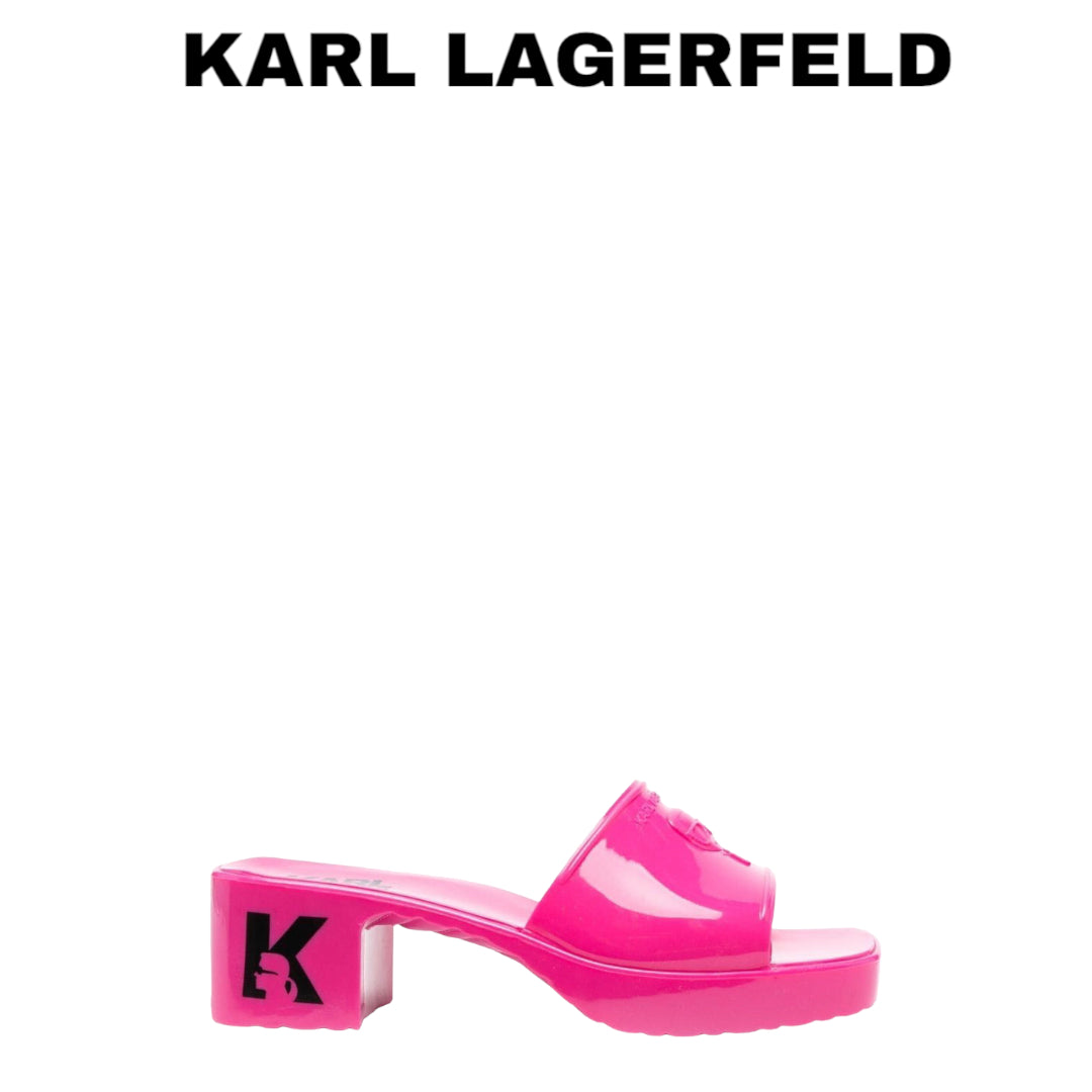 KARL-LAGERFELD ikonik logo rubber jelly sandal