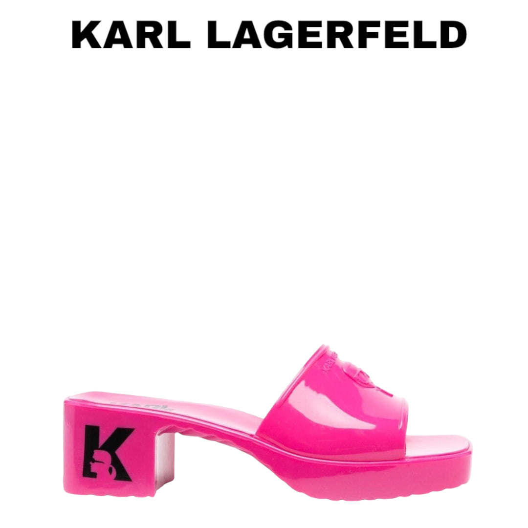 KARL-LAGERFELD ikonik logo rubber jelly sandal