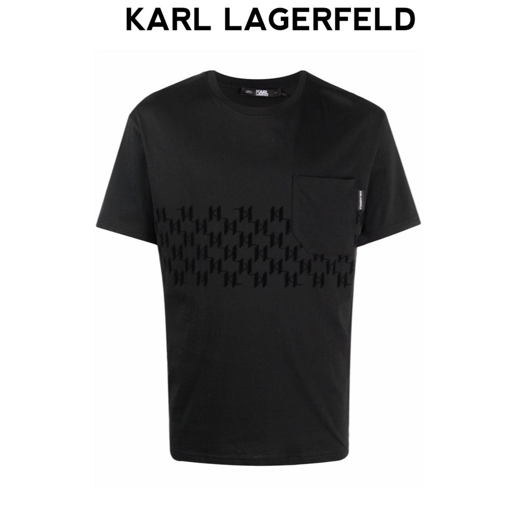 KARL-LAGERFELD-monogram-side-pocket-t-shirt