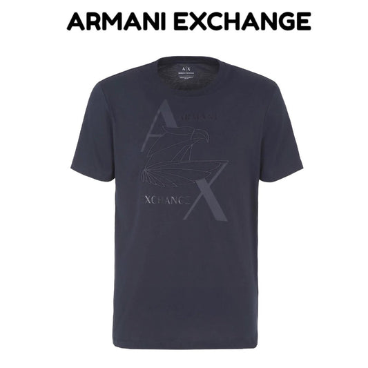 ARMANI EXCHANGE-eagle-design-logo-t-shirt