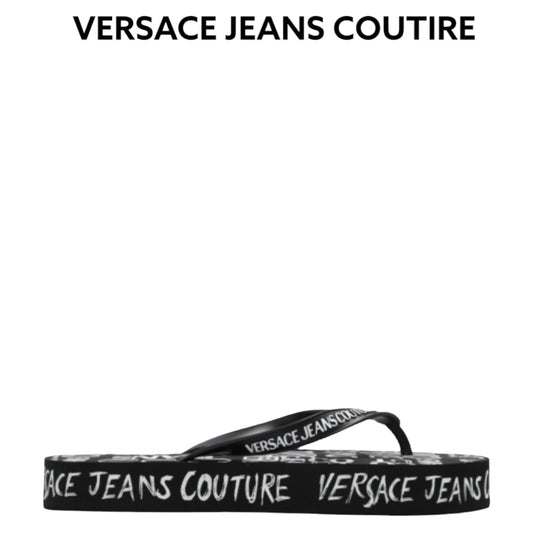 VERSACE JEANS COUTURE wedge flip flop