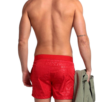 ICE BERG Short red swim short