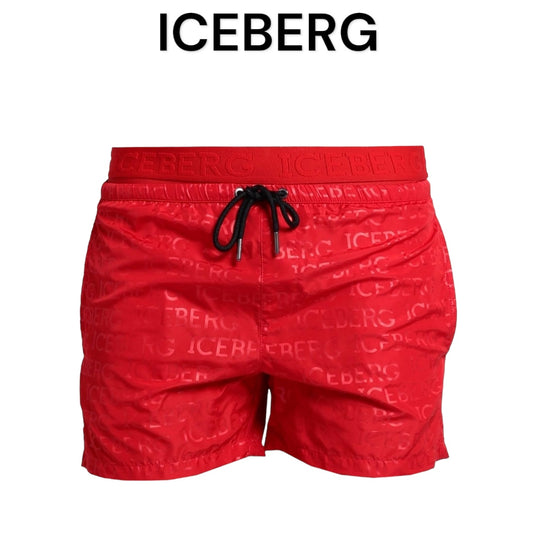 ICE BERG Short red swim short