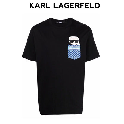 KARL-LAGERFELD-blue-monogram-pocket-t-shirt