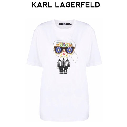 KARL LAGERFELD art deco t-shirt